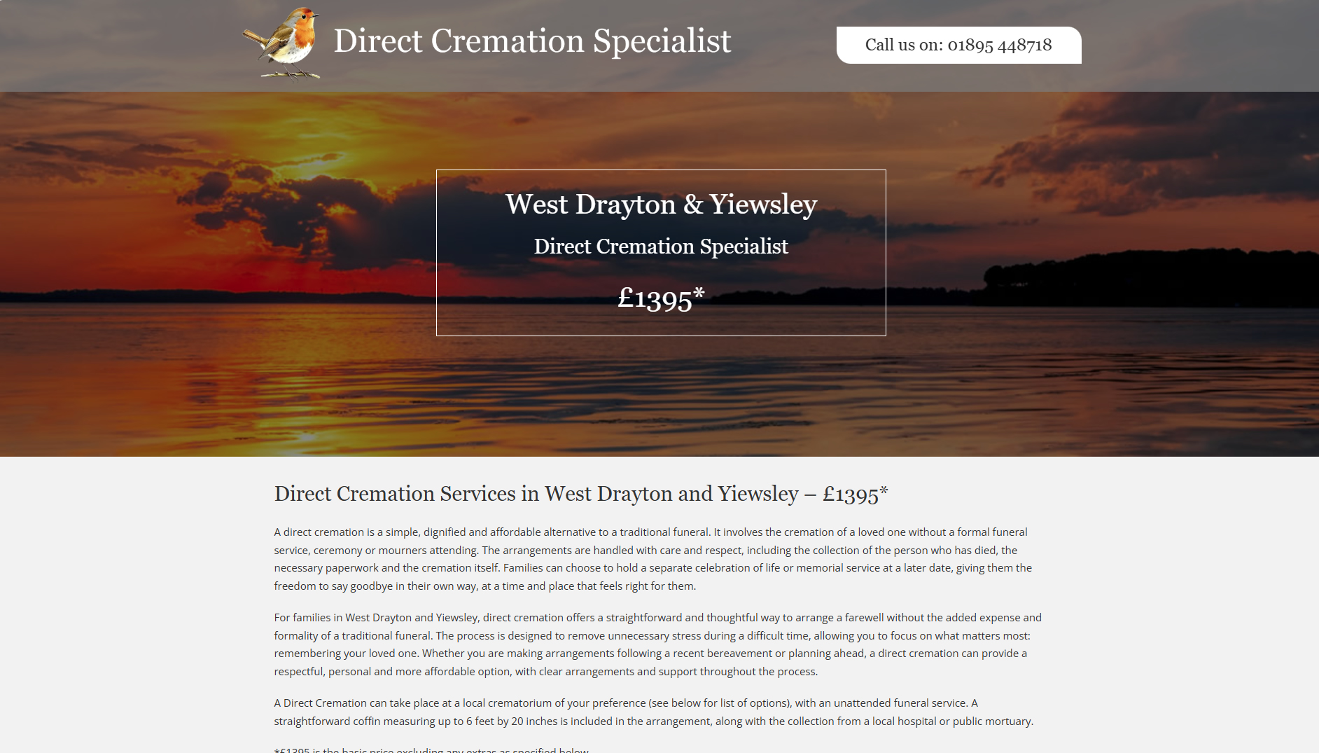 Direct Cremation in West Drayton & Yiewsley